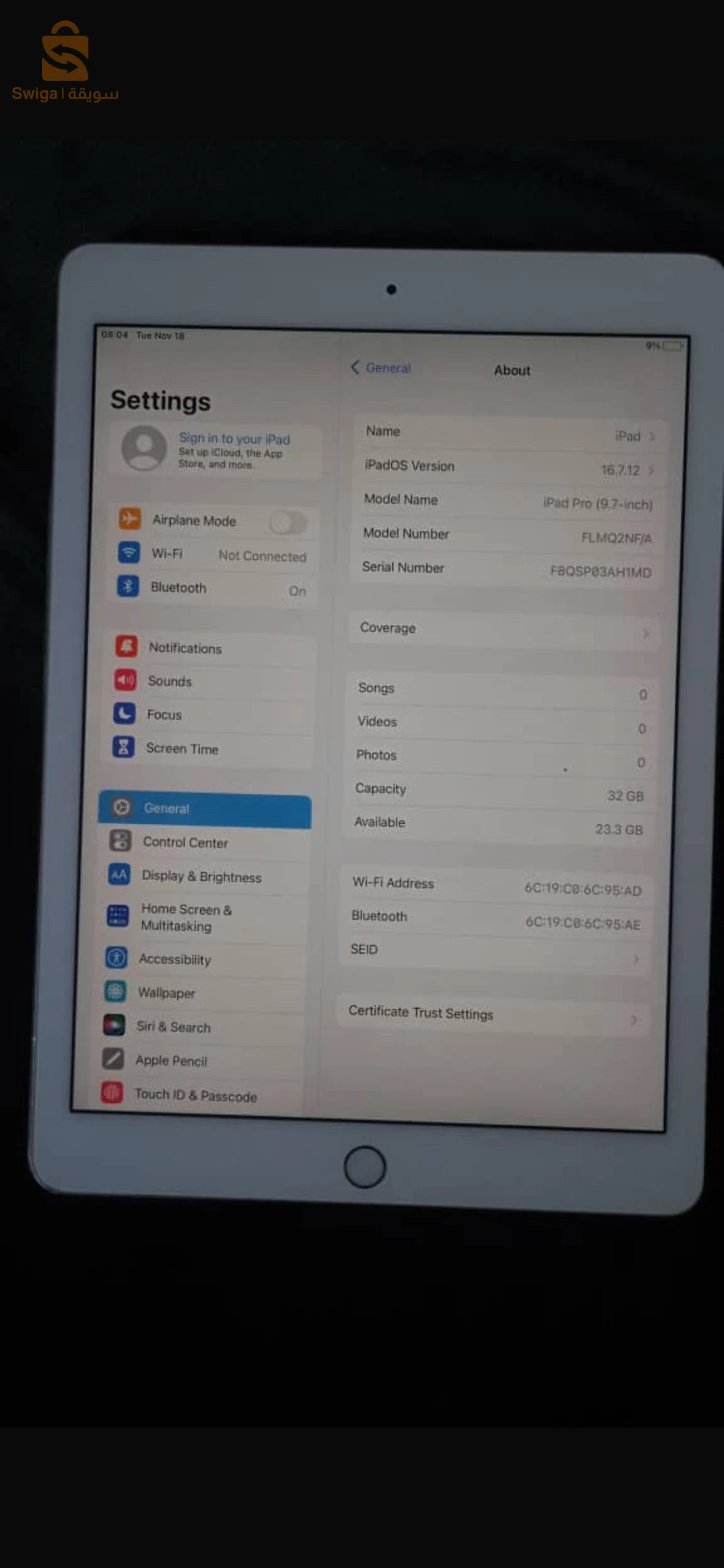 IPad Pro 32gb rose Gold 9.7 pouce
