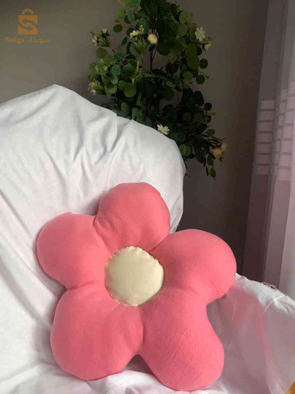 Fleur coussin décoratif