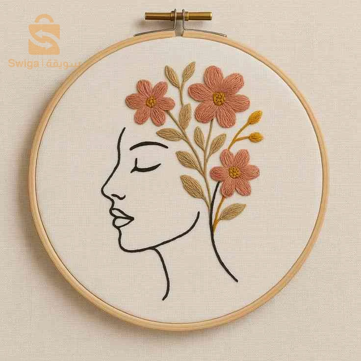 tableau décoratif de broderie