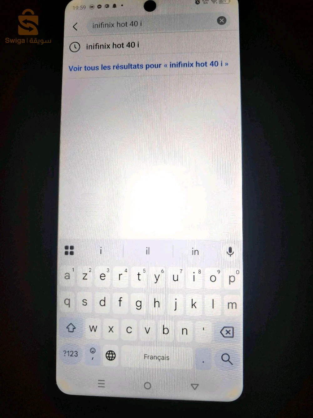 Infinix hot 40 i 8G Ram 128G mémoire