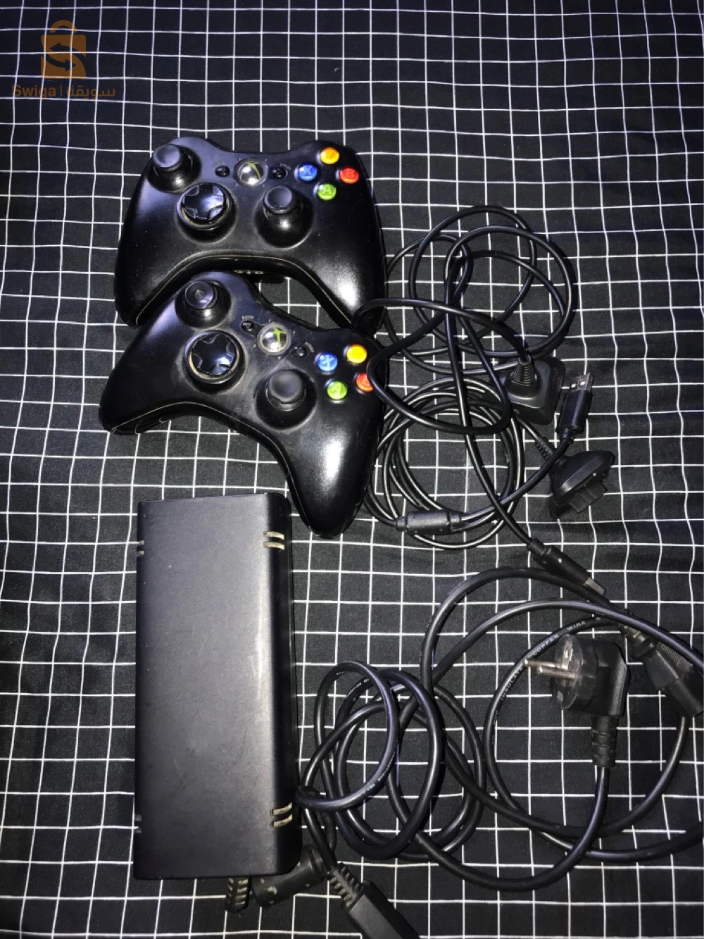 xbox 360 slim glitché flashé vrai n9iya avec les accessoires les infos rahom gae f description