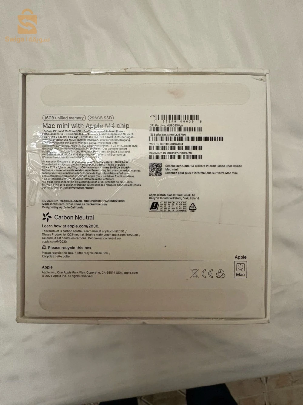 Mac Mini M4 Chip, 16Gb / 258 Gb