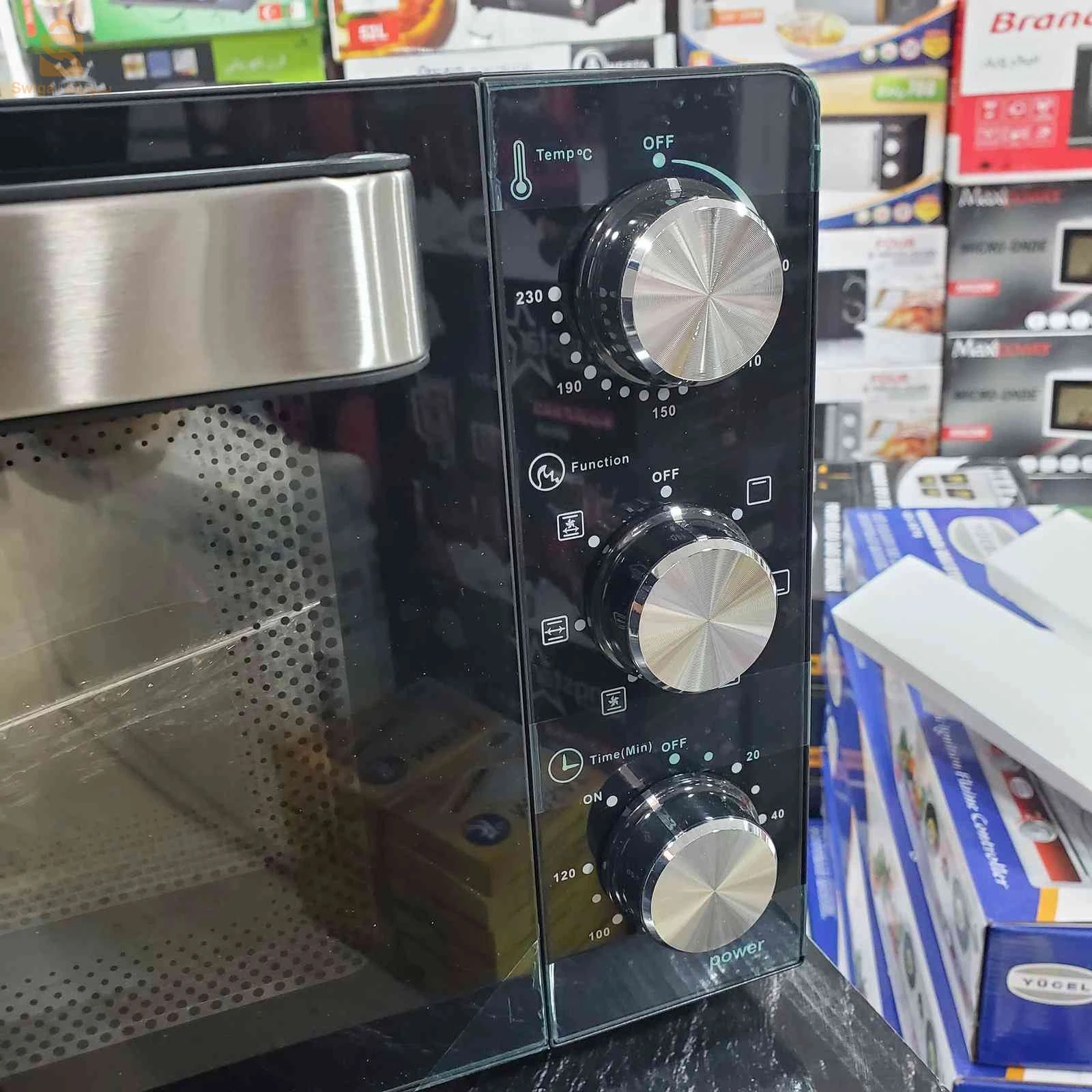 Feur Continental 23L 1200W ventilé double vitrage tournée broches