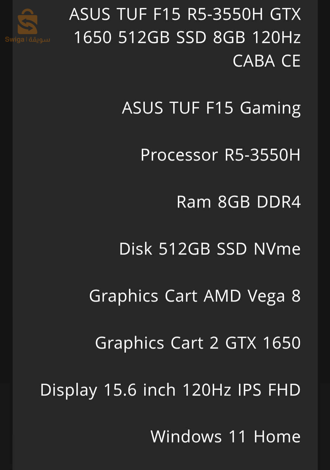 ASUS TUF F15