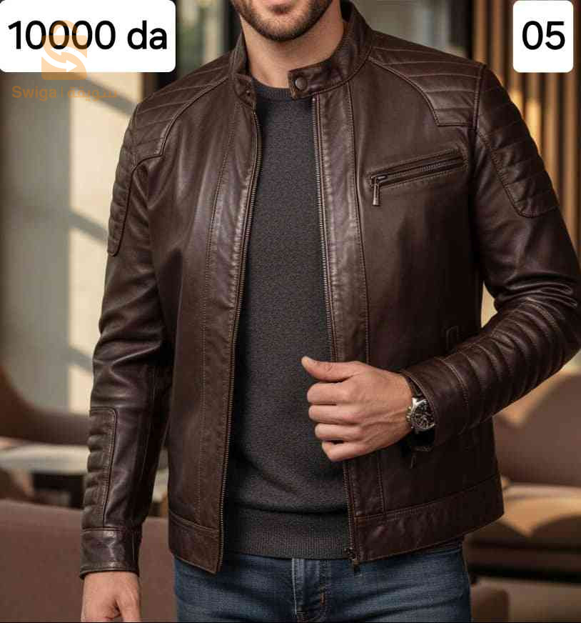 معاطف جلدية طبيعية 100%.