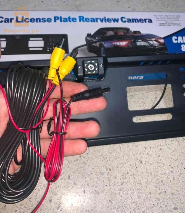 Caméra de recul HD pour voiture, Avec cadre de plaque d'immatriculation Standard , étanche, Vision nocturne, 4 LED