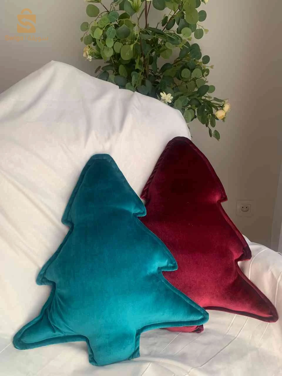 coussin décoratif hivernale