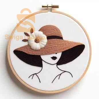 tableau décoratif de broderie