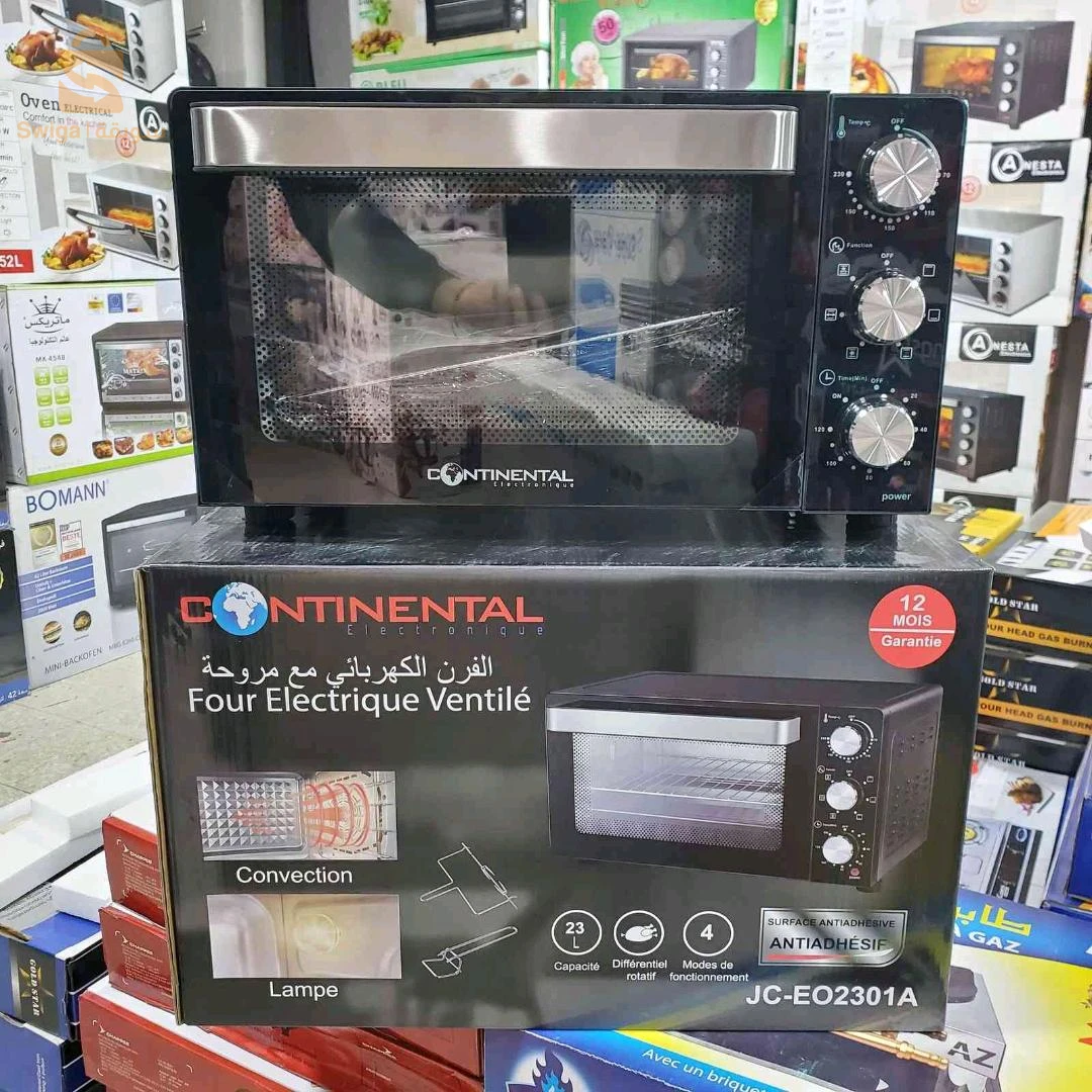 Feur Continental 23L 1200W ventilé double vitrage tournée broches