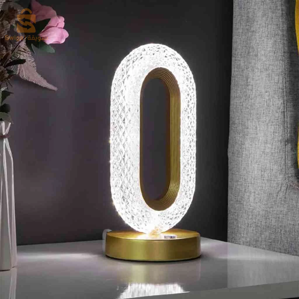 Lampe de table décorative LED forme œil d'étoile (1 pièce)