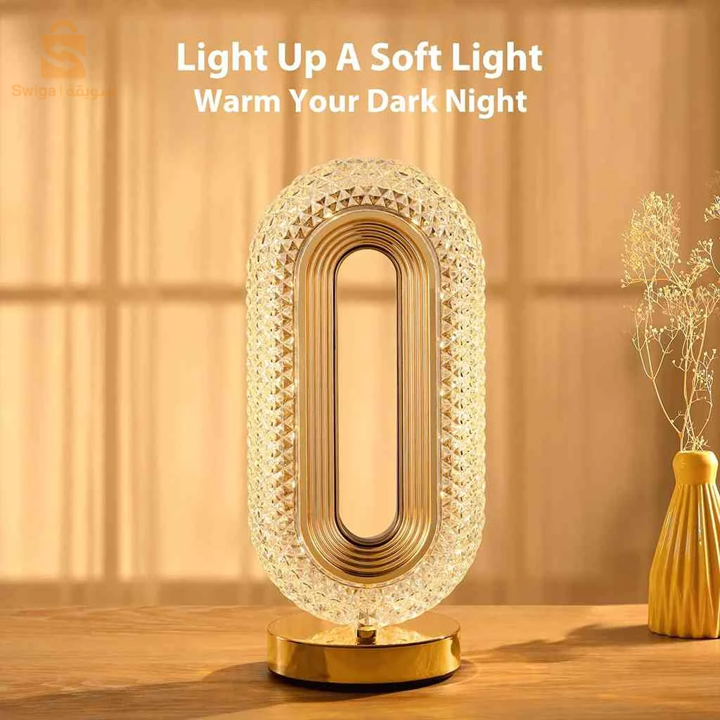 Lampe de table décorative LED forme œil d'étoile (1 pièce)