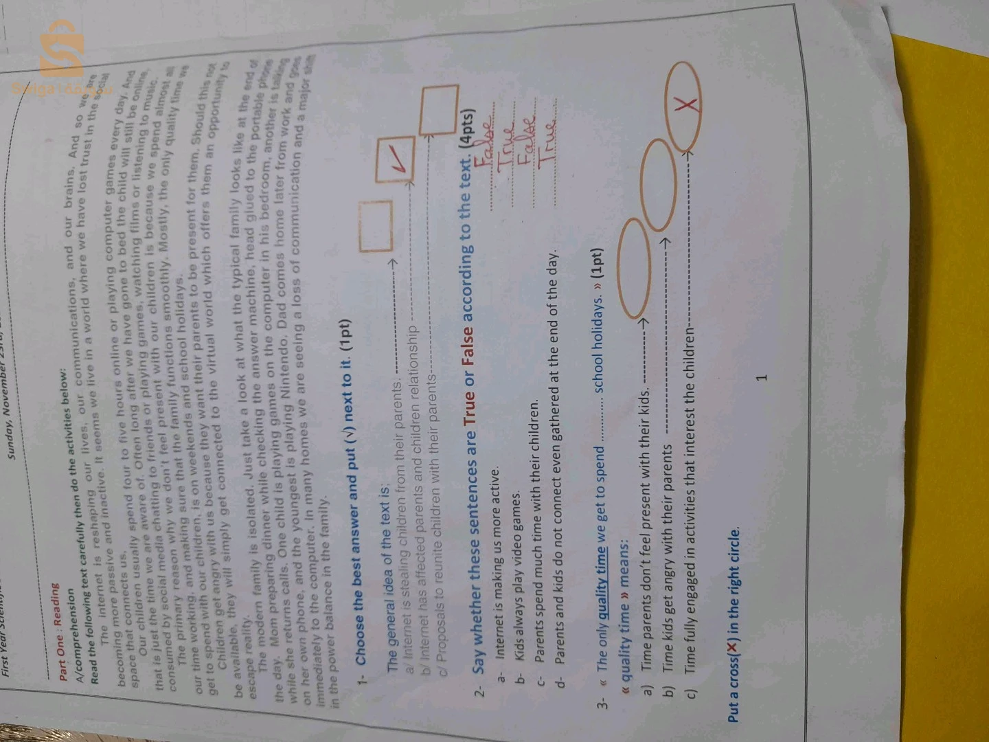 construction de sujets de devoir et examen inédits matière  Anglais