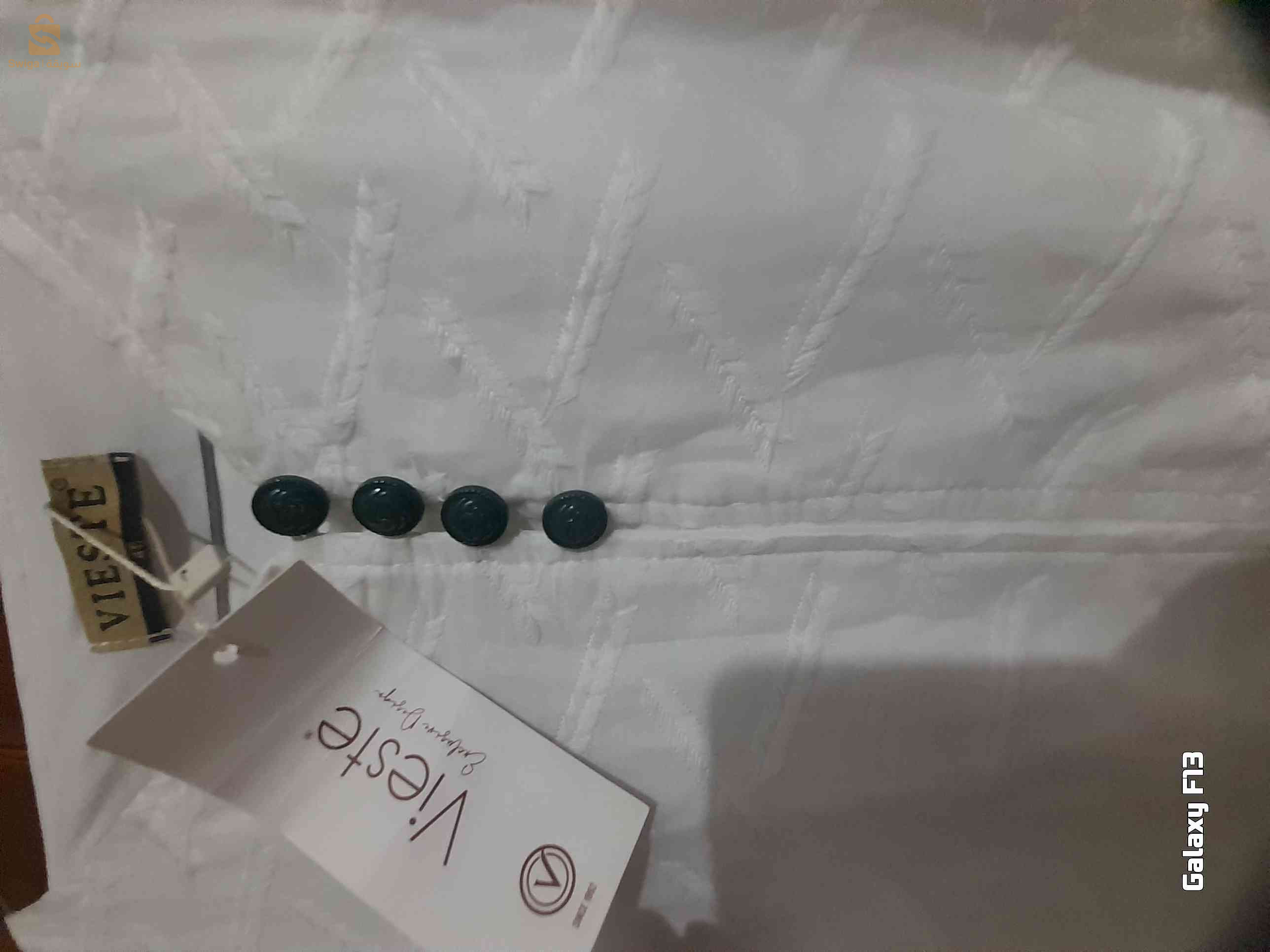 فستان  الابيض قطني