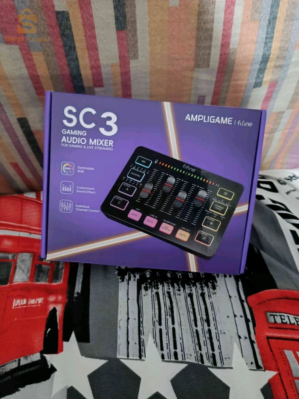 FIFINE AmpliGame SC3 Gaming Audio Mixer