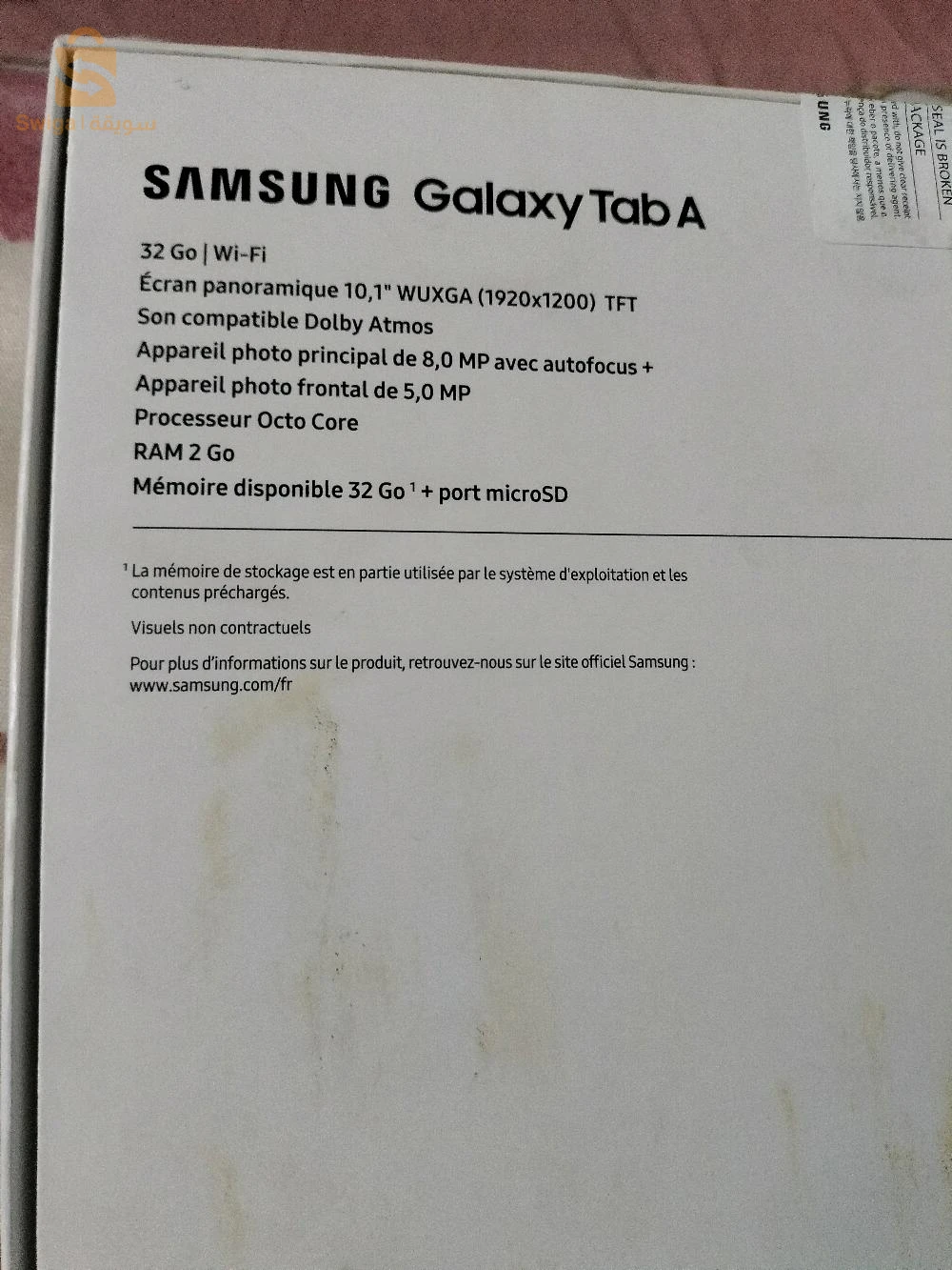 tablette Samsung tab A