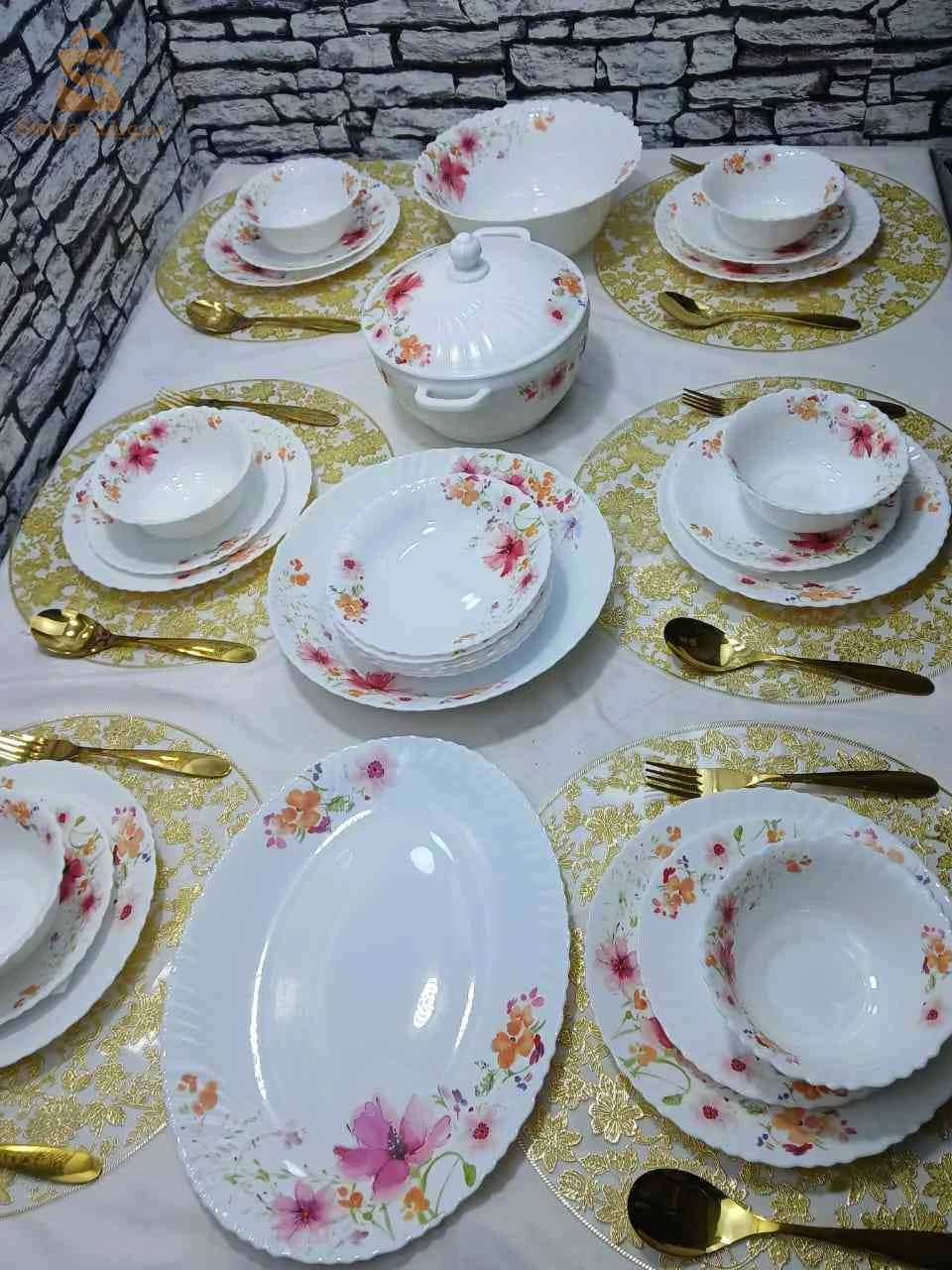 Service A Table 29 Pice A Fleur 
service a table 29 pice a fleur 
service a table 29 pice a fleur 
مادة الصنع اركبال
