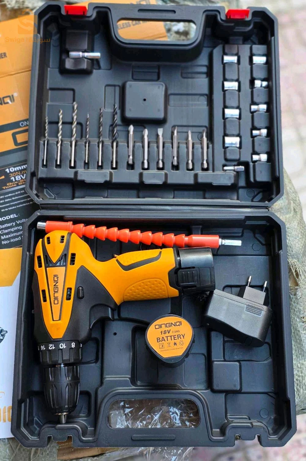 بروموصيو Caisse 108pcs + visseuse dingqi 18v