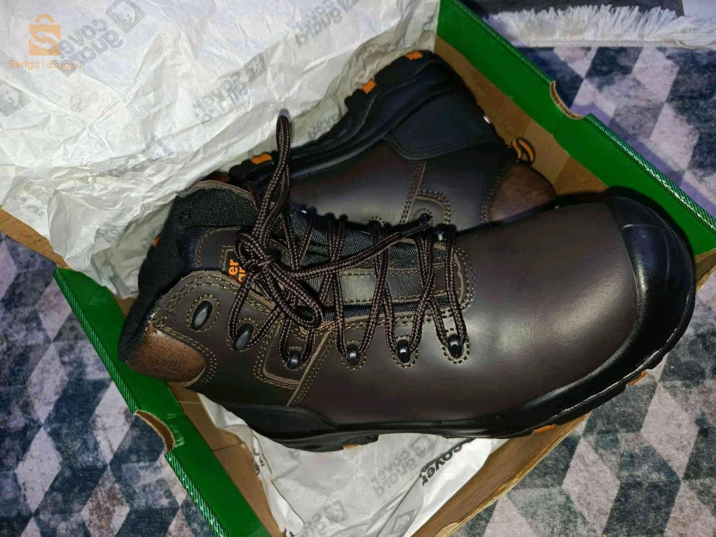 COVERGUARDChaussure De Securite haute CUIR Avec Embout Taille Haute N°39Prix:6000da