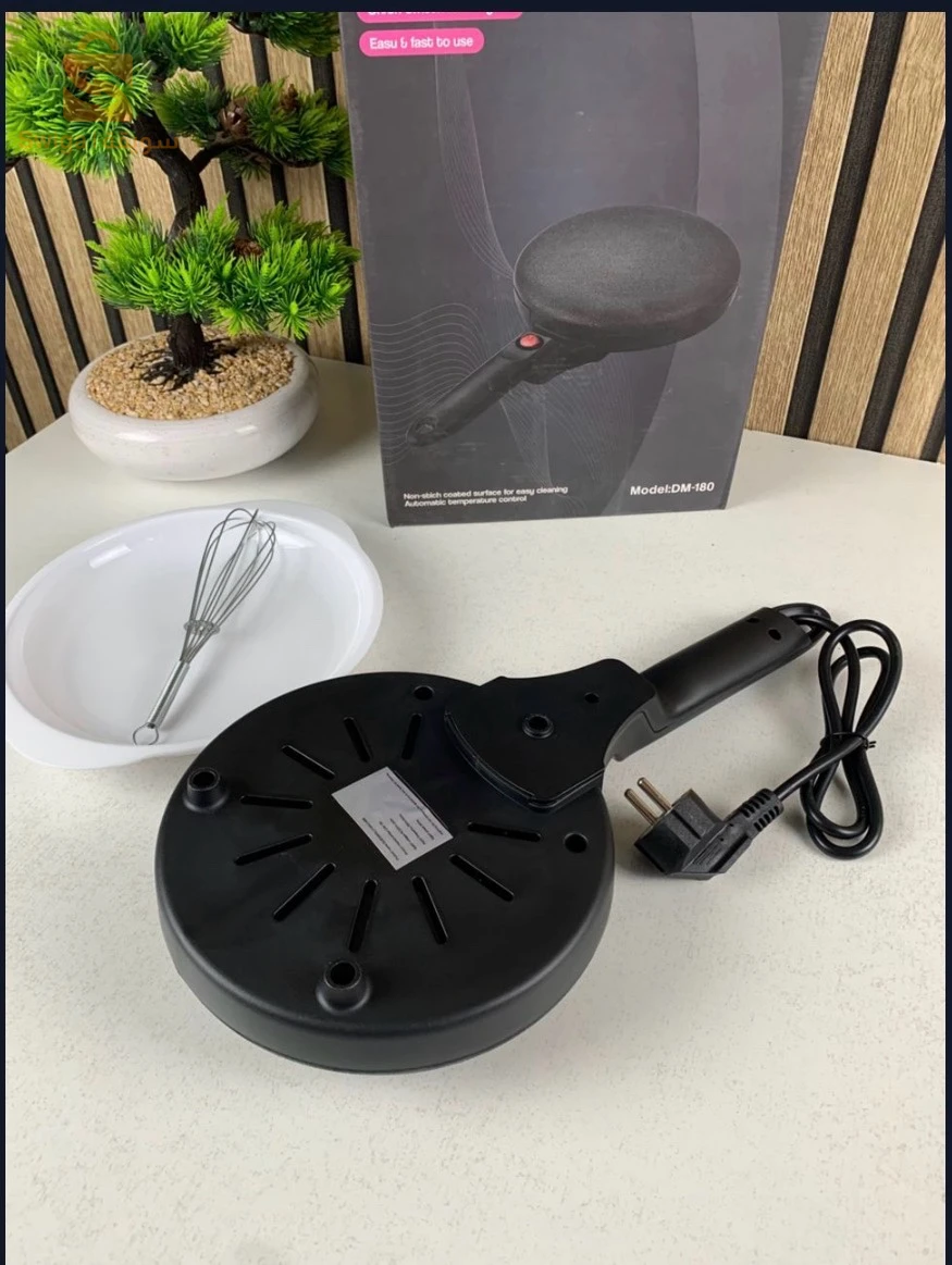 Machine à crêpes électrique longue et ronde – جهاز تحضير الكريب