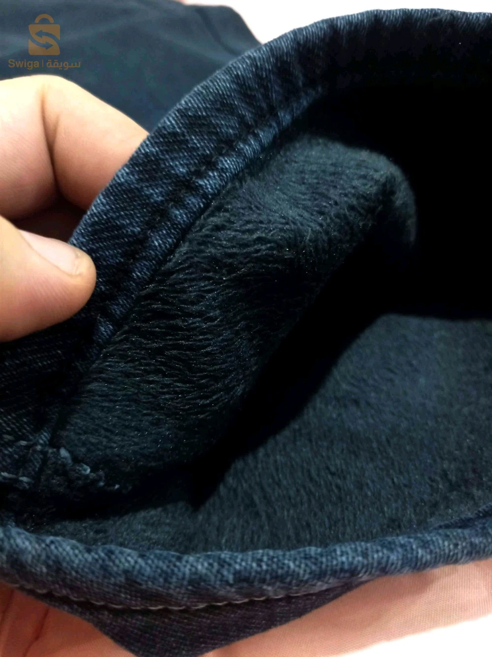 سروال جينز Baggy مقطن