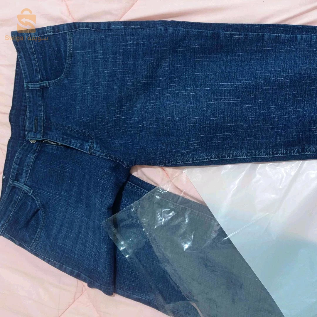 سروال جينز Baggy مقطن