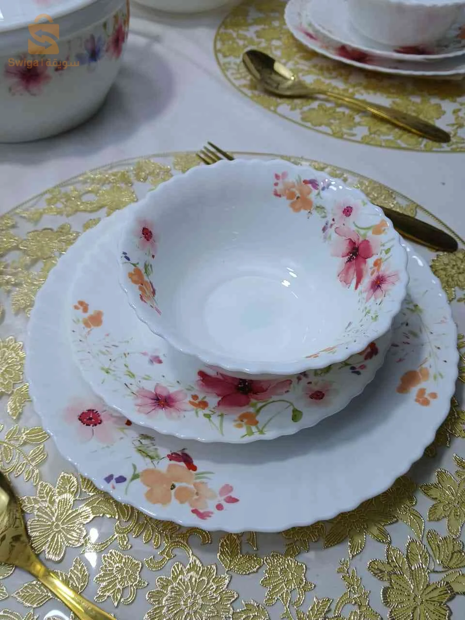 Service A Table 29 Pice A Fleur 
service a table 29 pice a fleur 
service a table 29 pice a fleur 
مادة الصنع اركبال