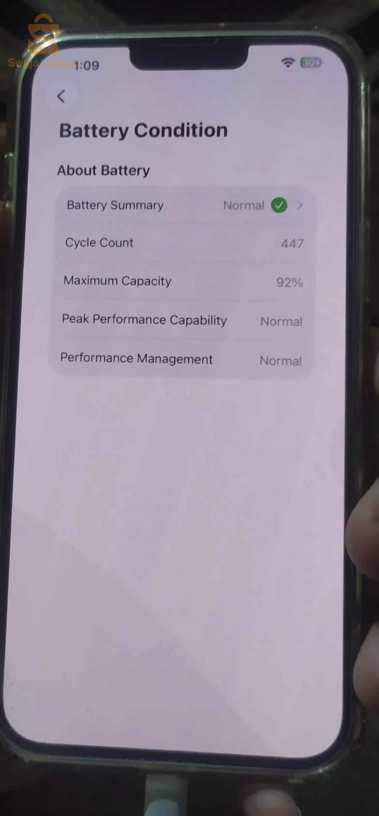 iPhone 13 Pro Max batterie 92/ stockage 128g
0657812001