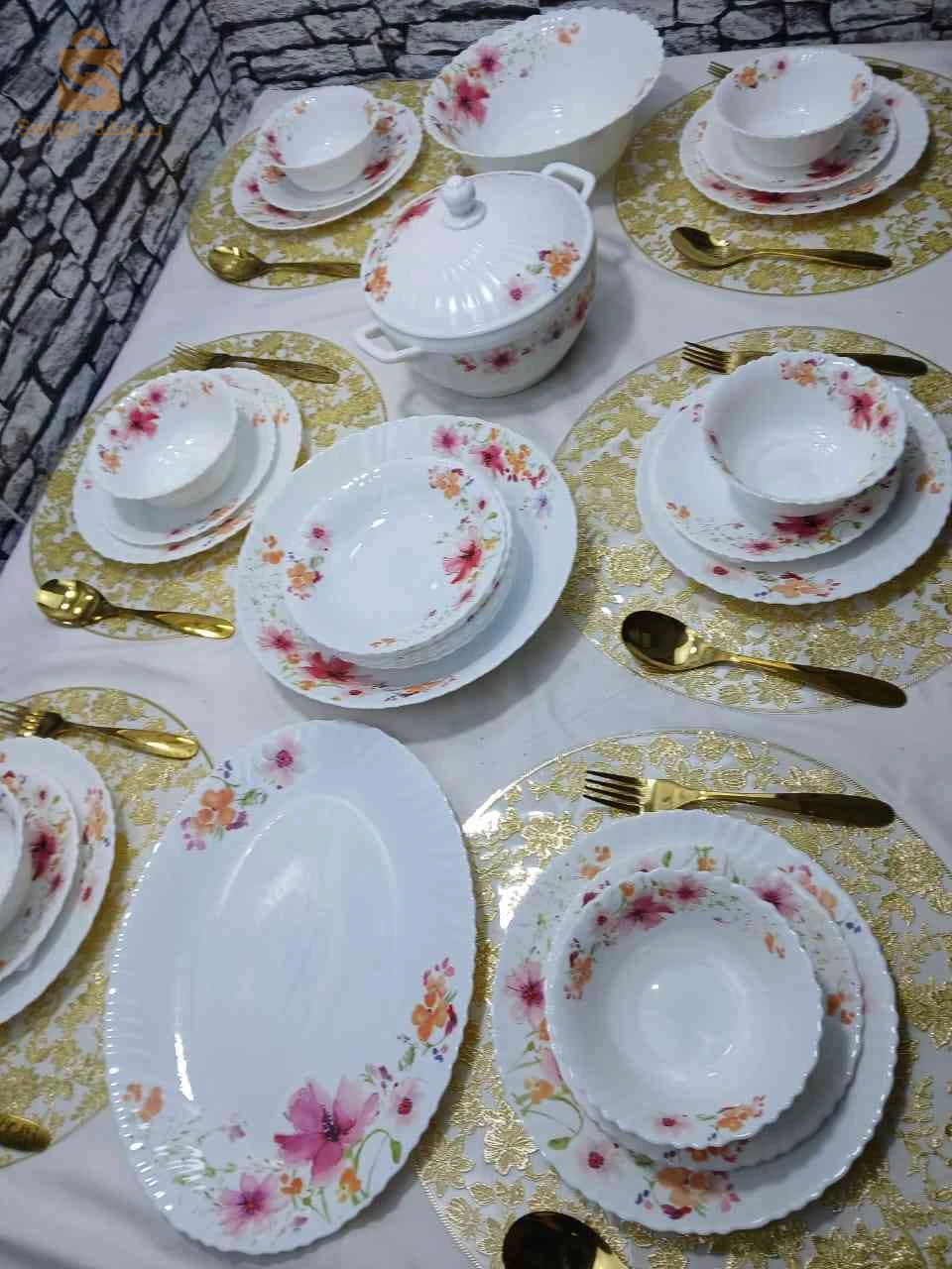 Service A Table 29 Pice A Fleur 
service a table 29 pice a fleur 
service a table 29 pice a fleur 
مادة الصنع اركبال