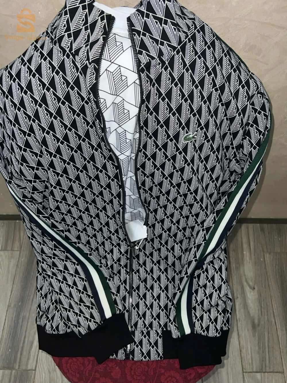 lacoste monogramme noir