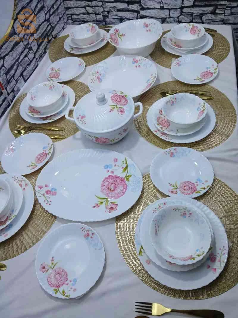 service à table 29 pièces à fleur