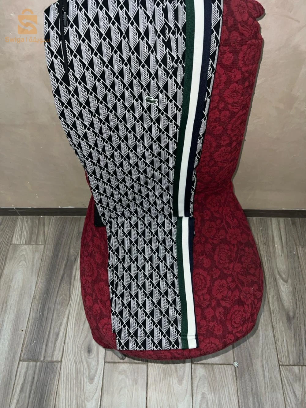 lacoste monogramme noir