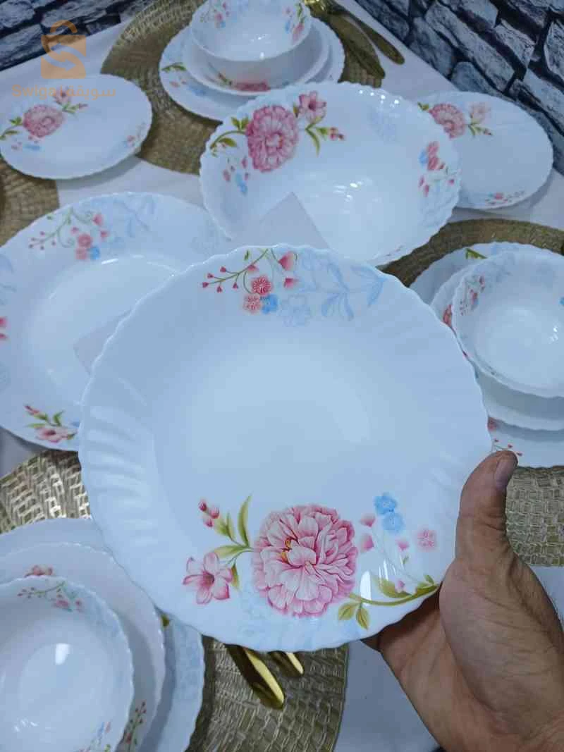 service à table 29 pièces à fleur