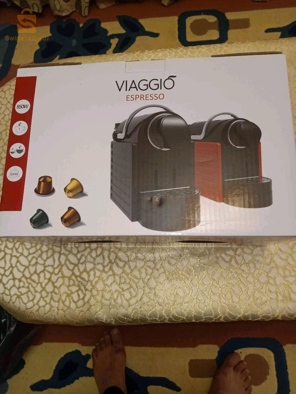 cafetière VIAGGIO espresso + capsules de café