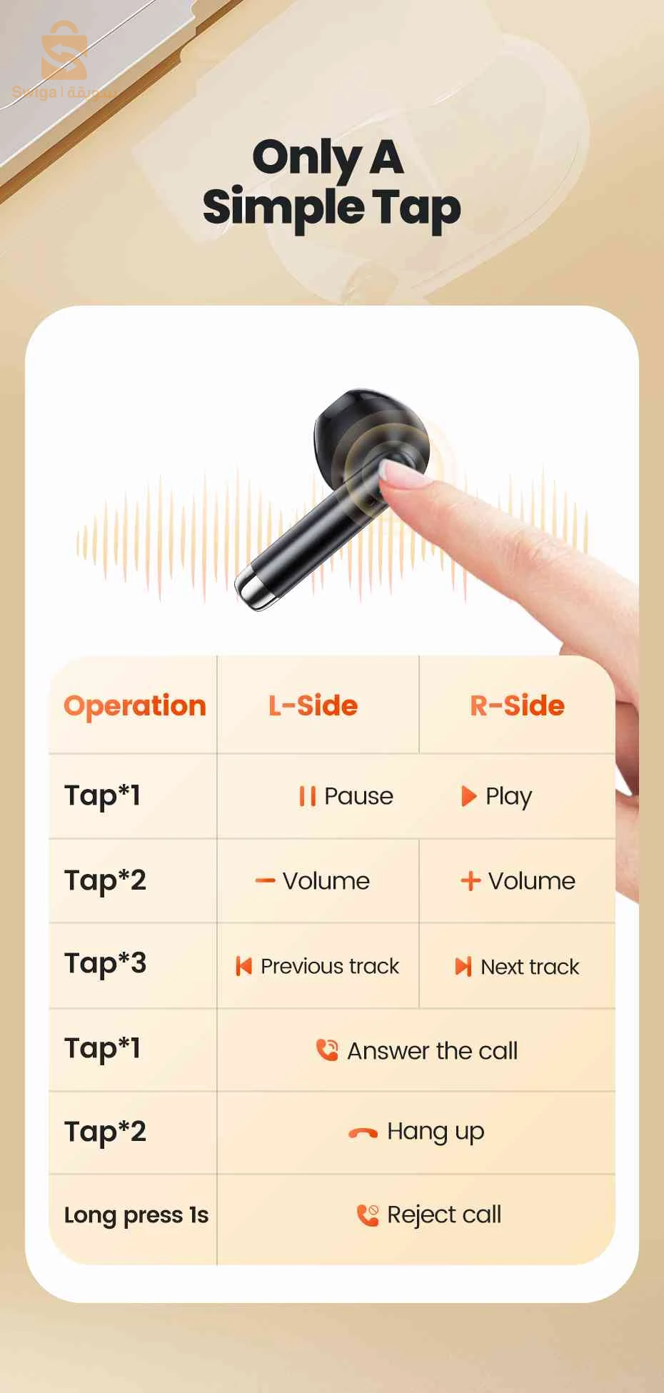 سماعات بلوتوث Toocki V08