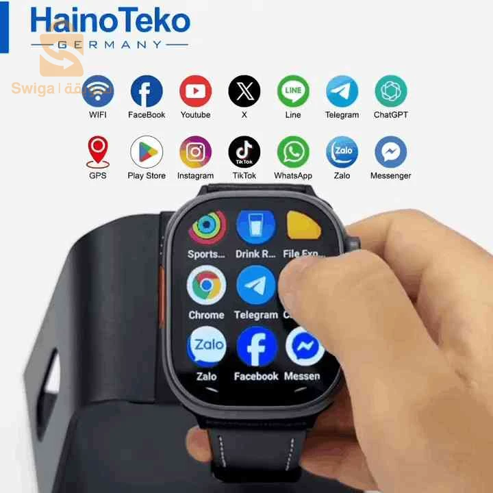 ساعة ذكية بنظام الأندرويد قوية في المواصفات كالهاتف المحمول في معصم اليد Montre Android 5G 4GB 64GB Wifi