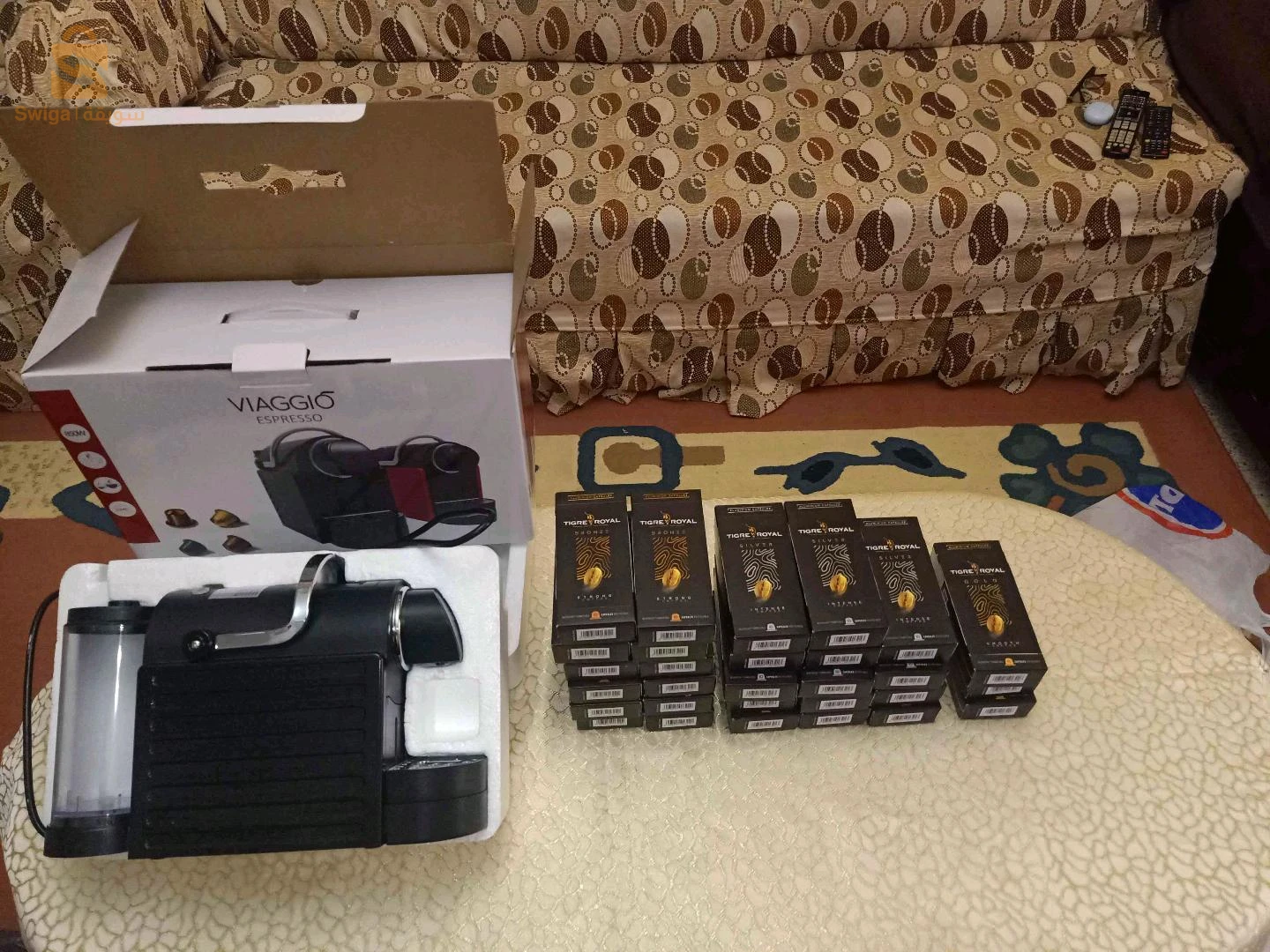 cafetière VIAGGIO espresso + capsules de café