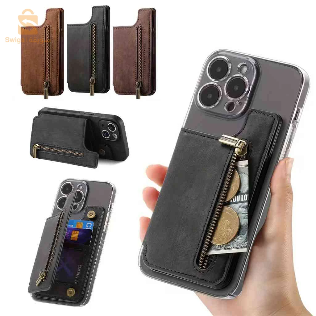 Étui porte-cartes pour téléphone portable auto-adhésif – حاملة بطاقات خلف الهاتف