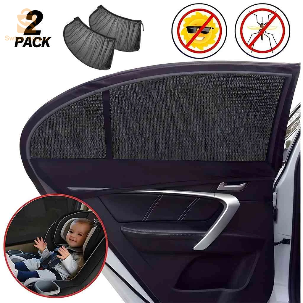 Rideaux Pare-soleil Latéral pour Voiture 2Pcs – ستار واقي للشمس