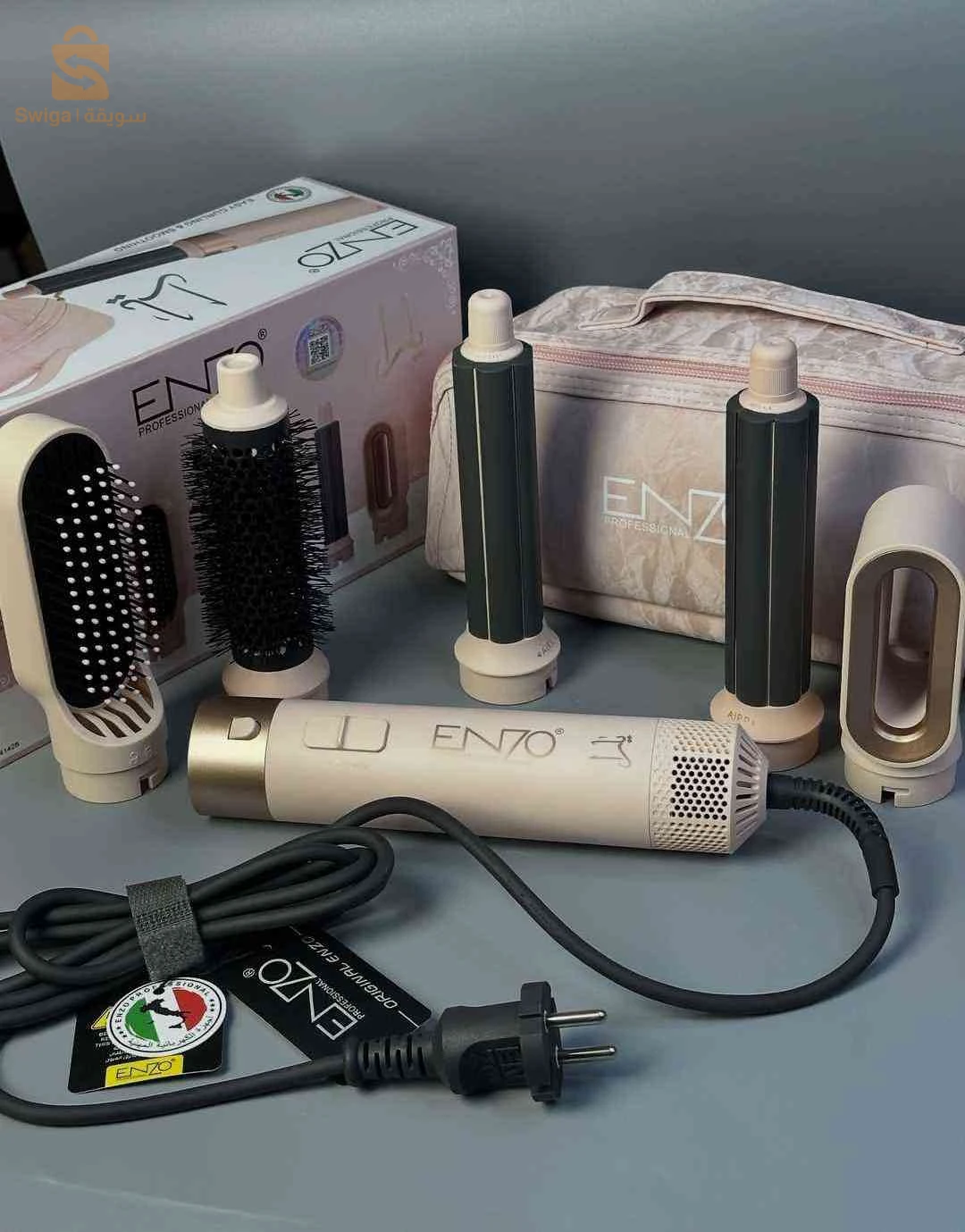 طاقم فرشاة شعر ENZO 5×1  يارا جمالك… بصيغة متعددة