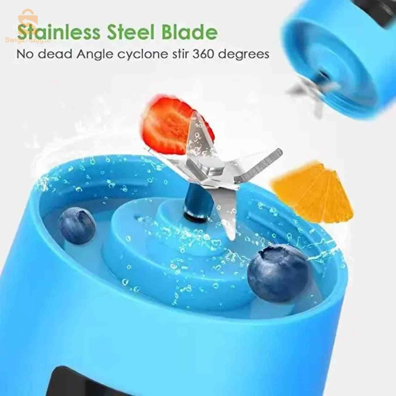 Blender Pour Smoothie Portable - Rechargeable - Bleu