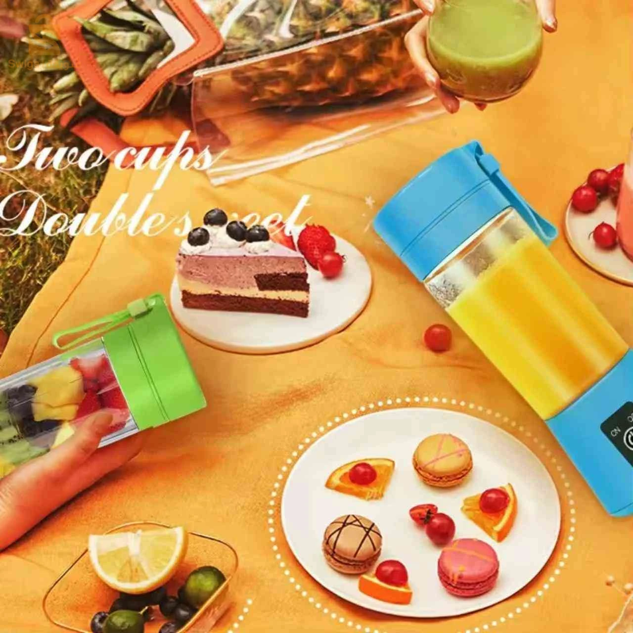 Blender Pour Smoothie Portable - Rechargeable - Bleu