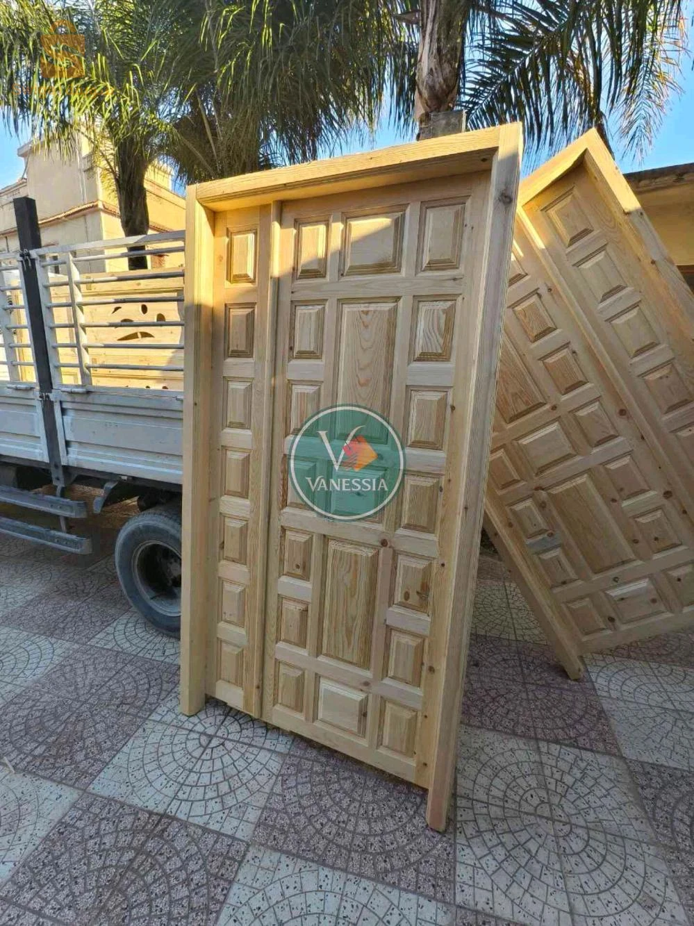 Porte D'Entrée Bois Rouge