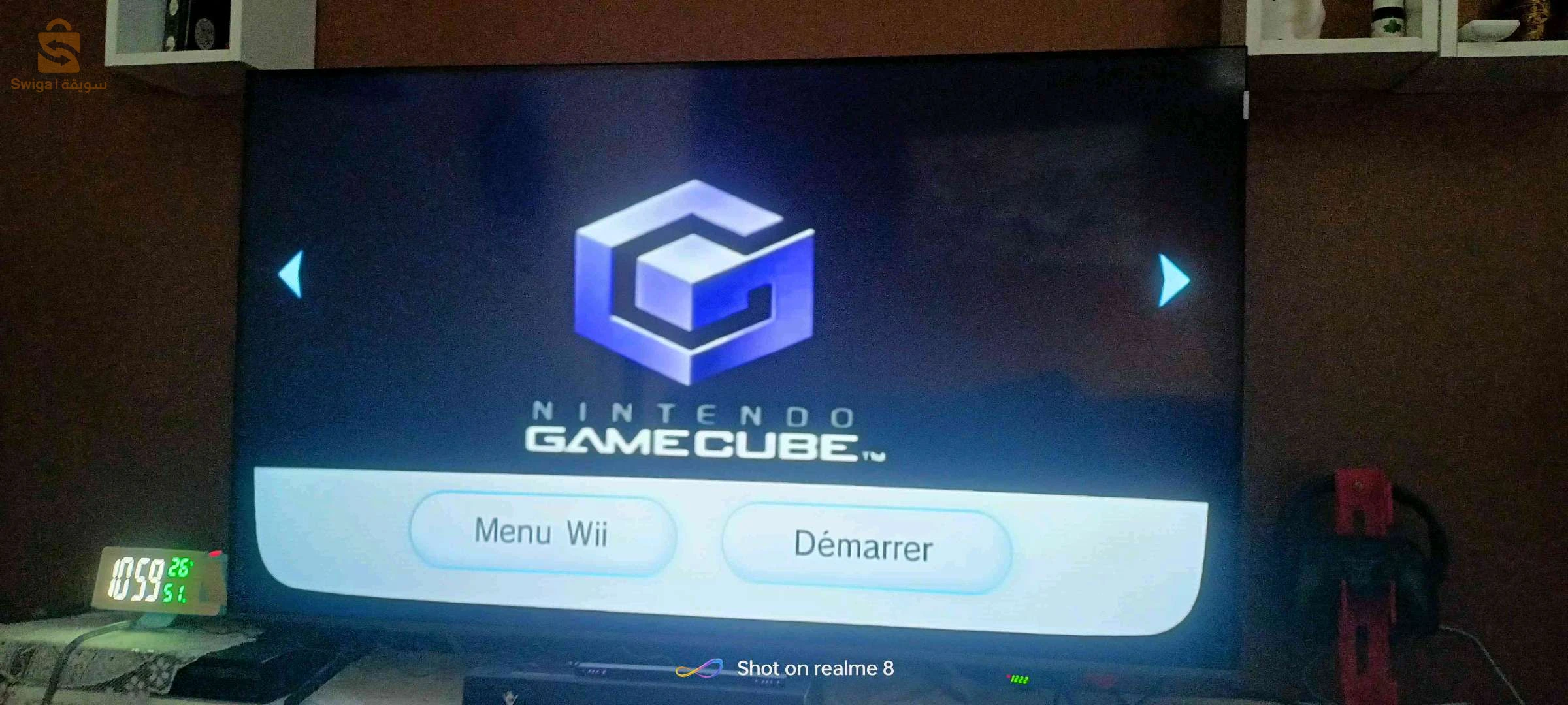 Nintendo wii flaché 2 manette originale plus station de charge