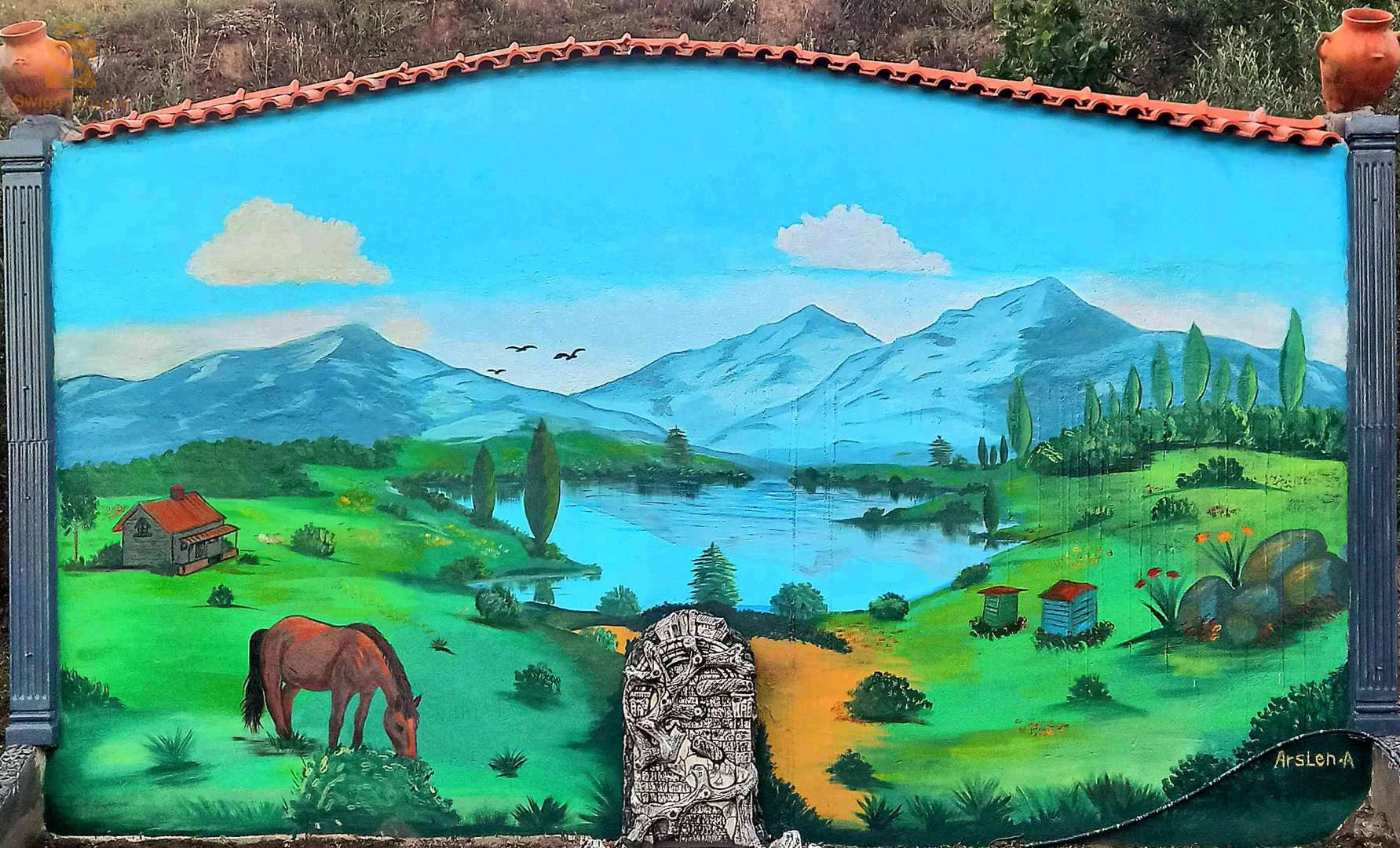 dessin mural décoration