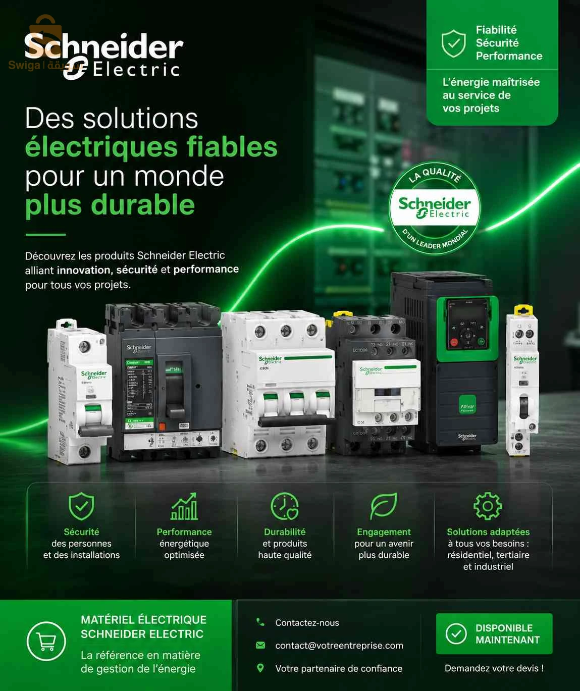 vente material électrique schneider