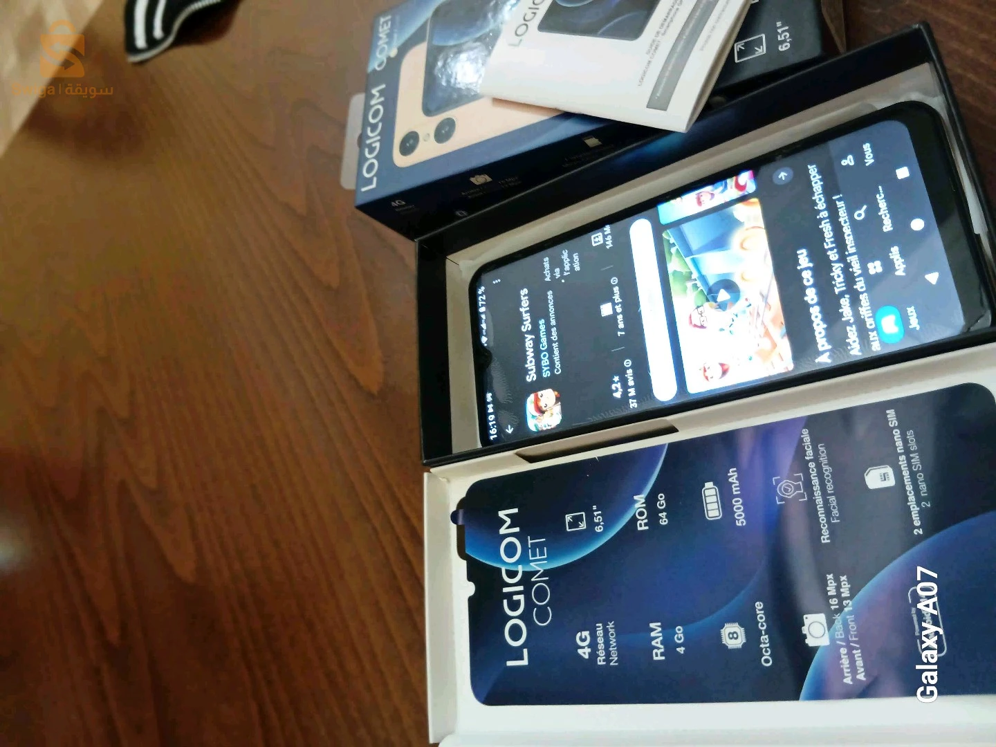 téléphone Logicom Comet 4g. /64g 5000.batterie fabrication française Android Google playstore avec boite