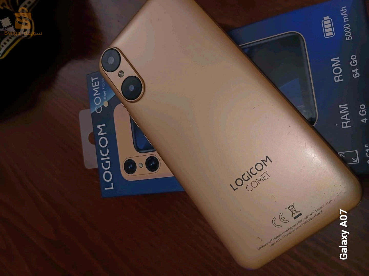 téléphone Logicom Comet 4g. /64g 5000.batterie fabrication française Android Google playstore avec boite