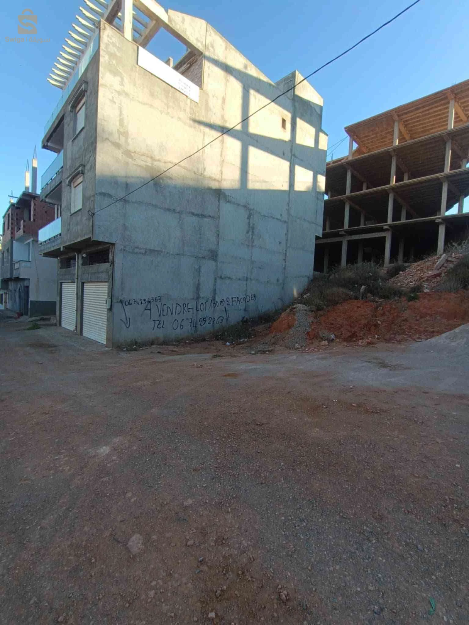 a vendre terrain a plage ourdania