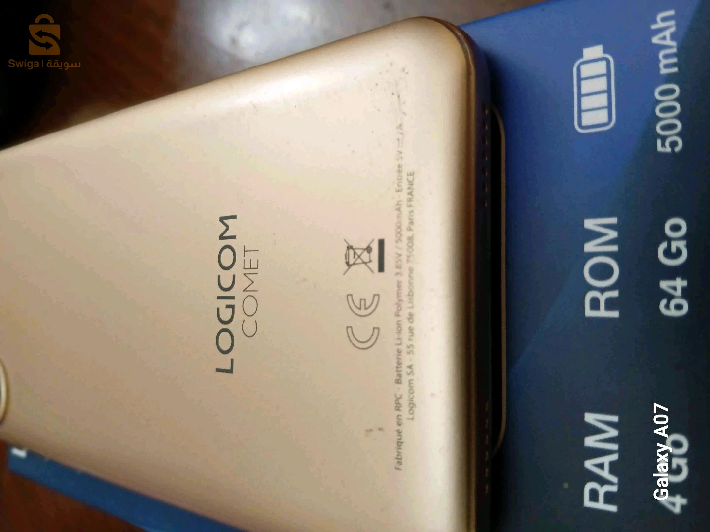 téléphone Logicom Comet 4g. /64g 5000.batterie fabrication française Android Google playstore avec boite