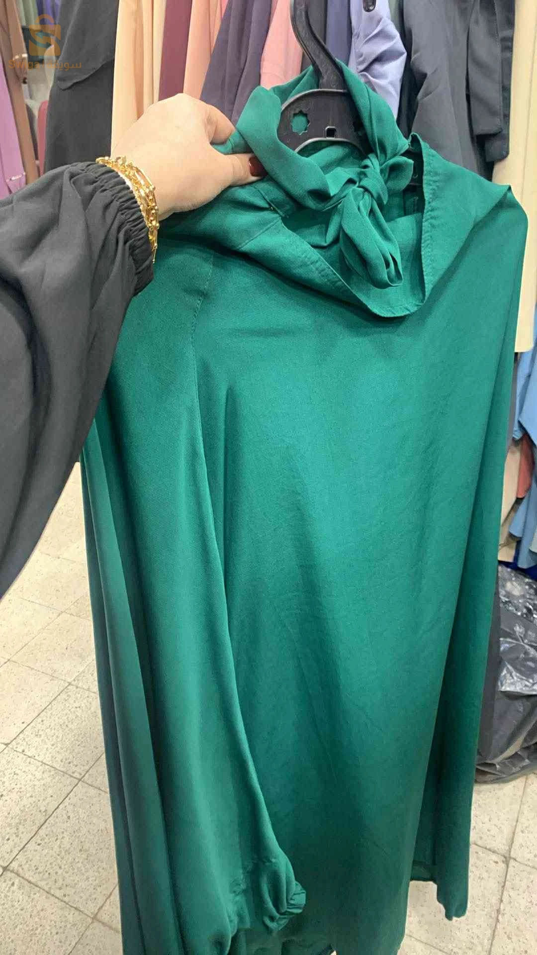 جلباب قطعتين أخضر
